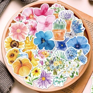 데코 꽃 방수 스티커(60매 세트)