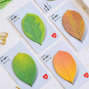 나뭇잎 메모 스티커(5종 택1)
