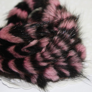 줄무늬 밍크끈(핑크 15mm)